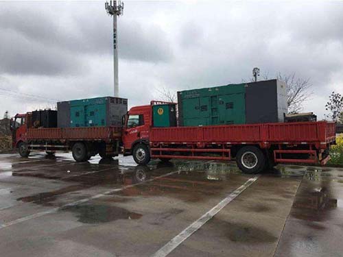 济宁发电机出租案例