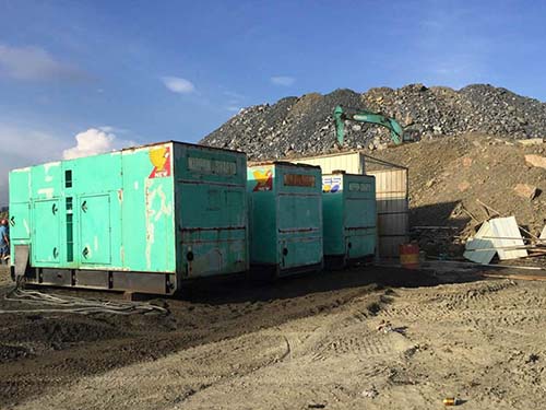 烟台发电机出租案例